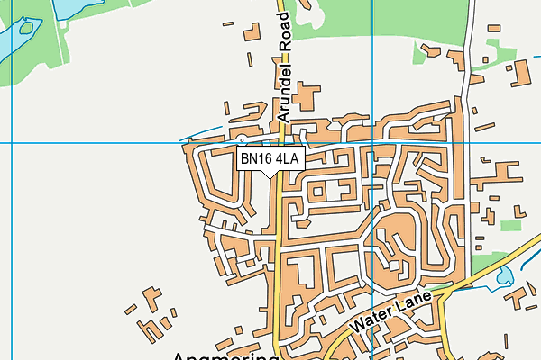 BN16 4LA map - OS VectorMap District (Ordnance Survey)