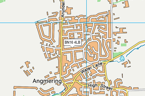 BN16 4LB map - OS VectorMap District (Ordnance Survey)