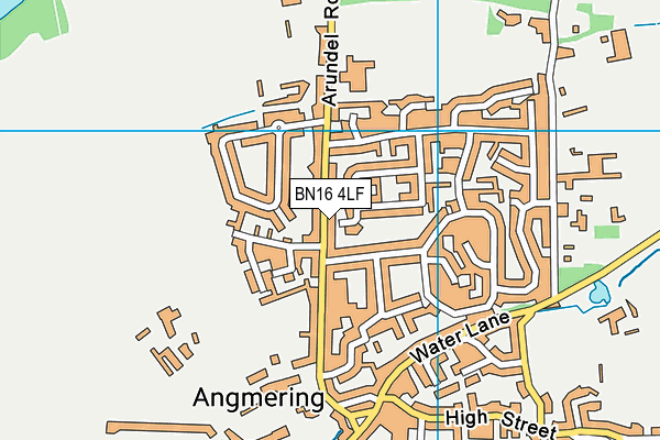 BN16 4LF map - OS VectorMap District (Ordnance Survey)