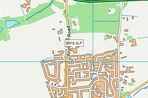 St Margaret's CofE Primary School map (BN16 4LP) - OS VectorMap District (Ordnance Survey)