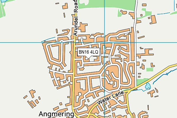 BN16 4LQ map - OS VectorMap District (Ordnance Survey)