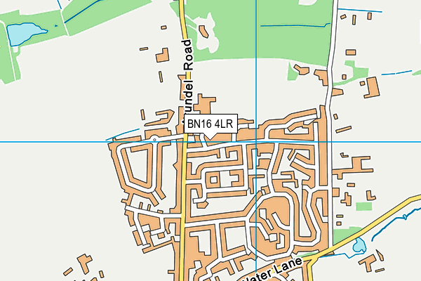 BN16 4LR map - OS VectorMap District (Ordnance Survey)