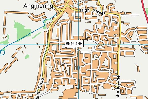 BN16 4NH map - OS VectorMap District (Ordnance Survey)
