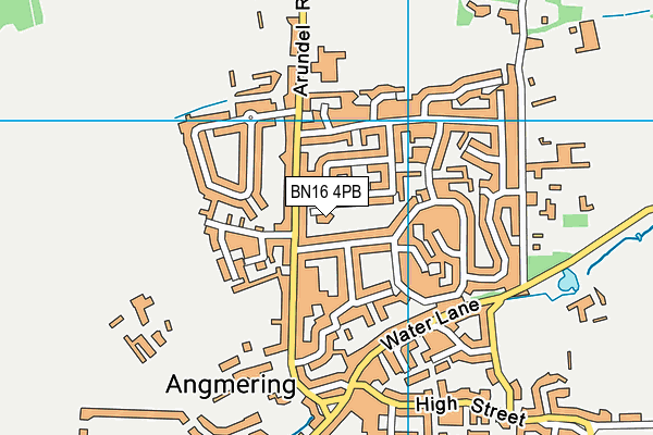 BN16 4PB map - OS VectorMap District (Ordnance Survey)