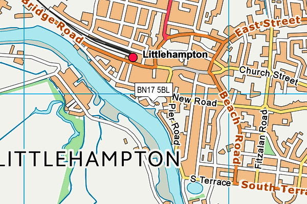 BN17 5BL map - OS VectorMap District (Ordnance Survey)