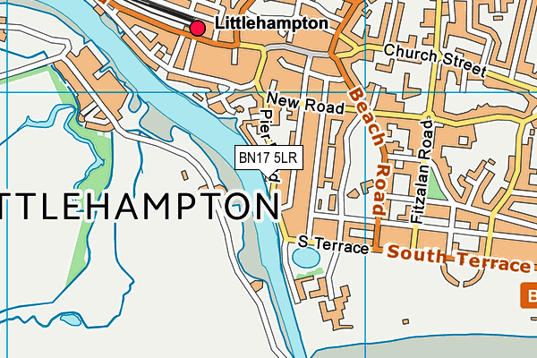 BN17 5LR map - OS VectorMap District (Ordnance Survey)