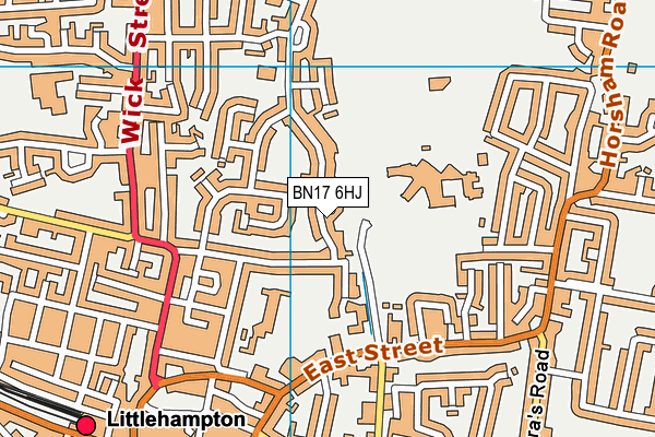 BN17 6HJ map - OS VectorMap District (Ordnance Survey)