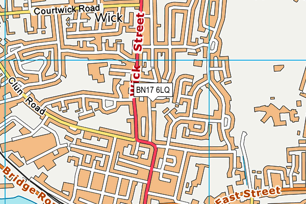 BN17 6LQ map - OS VectorMap District (Ordnance Survey)