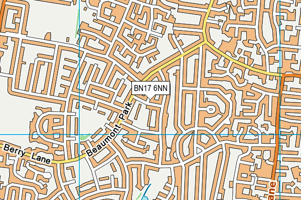 BN17 6NN map - OS VectorMap District (Ordnance Survey)