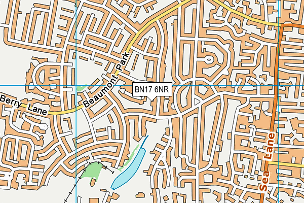 BN17 6NR map - OS VectorMap District (Ordnance Survey)