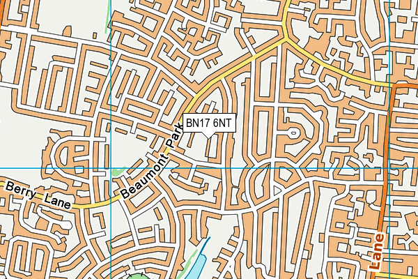BN17 6NT map - OS VectorMap District (Ordnance Survey)