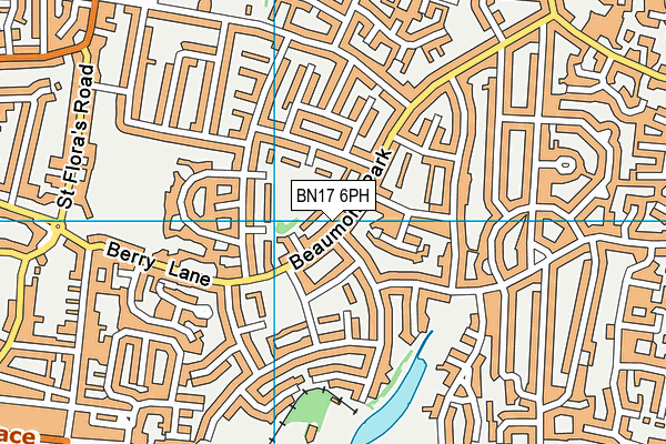 BN17 6PH map - OS VectorMap District (Ordnance Survey)