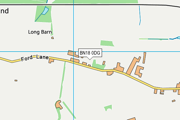 BN18 0DG map - OS VectorMap District (Ordnance Survey)