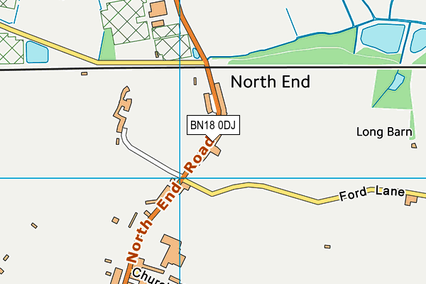 BN18 0DJ map - OS VectorMap District (Ordnance Survey)