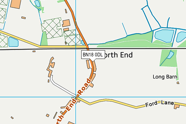 BN18 0DL map - OS VectorMap District (Ordnance Survey)