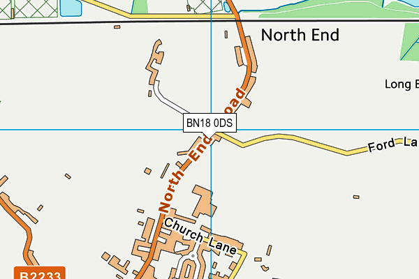 BN18 0DS map - OS VectorMap District (Ordnance Survey)