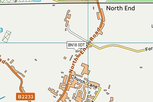 BN18 0DT map - OS VectorMap District (Ordnance Survey)