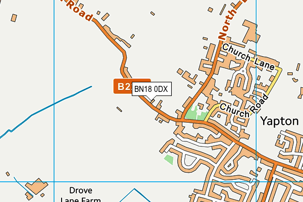 BN18 0DX map - OS VectorMap District (Ordnance Survey)