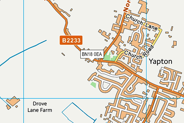 BN18 0EA map - OS VectorMap District (Ordnance Survey)