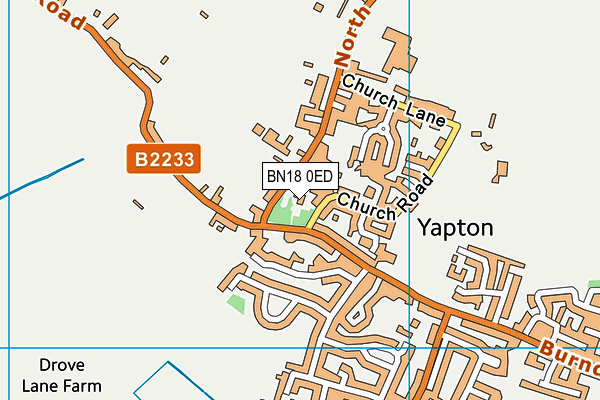 BN18 0ED map - OS VectorMap District (Ordnance Survey)