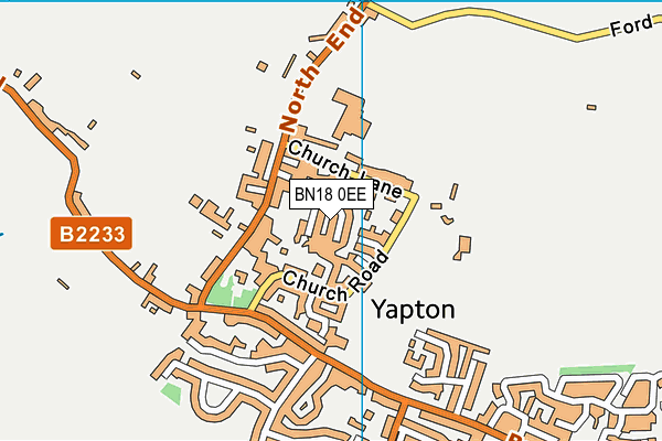 BN18 0EE map - OS VectorMap District (Ordnance Survey)