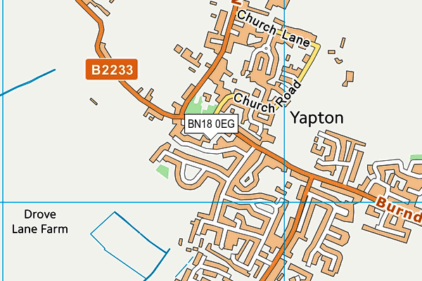 BN18 0EG map - OS VectorMap District (Ordnance Survey)