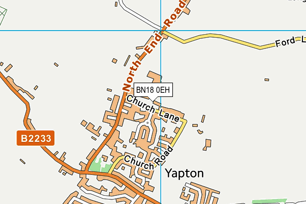 BN18 0EH map - OS VectorMap District (Ordnance Survey)