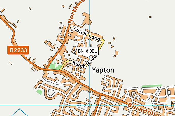 BN18 0EL map - OS VectorMap District (Ordnance Survey)