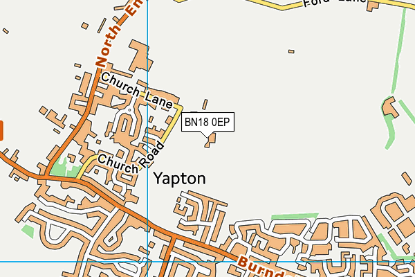 BN18 0EP map - OS VectorMap District (Ordnance Survey)
