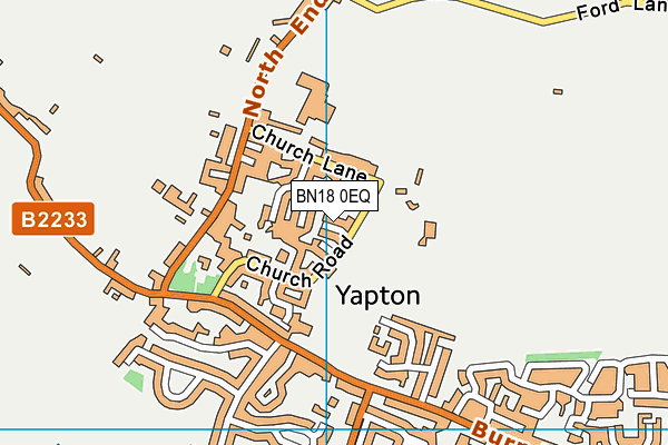 BN18 0EQ map - OS VectorMap District (Ordnance Survey)