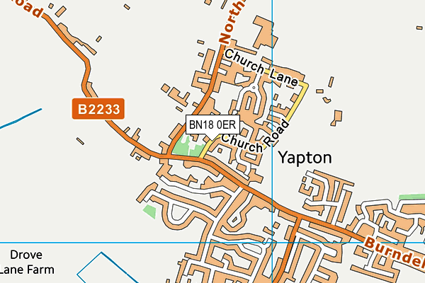 BN18 0ER map - OS VectorMap District (Ordnance Survey)