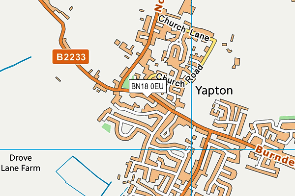 BN18 0EU map - OS VectorMap District (Ordnance Survey)