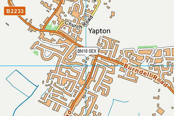 BN18 0EX map - OS VectorMap District (Ordnance Survey)