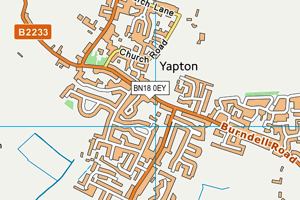 BN18 0EY map - OS VectorMap District (Ordnance Survey)