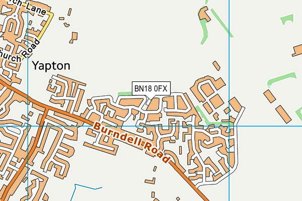 BN18 0FX map - OS VectorMap District (Ordnance Survey)