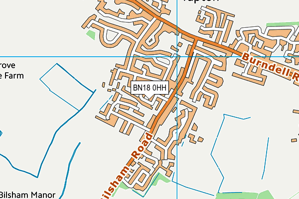 BN18 0HH map - OS VectorMap District (Ordnance Survey)