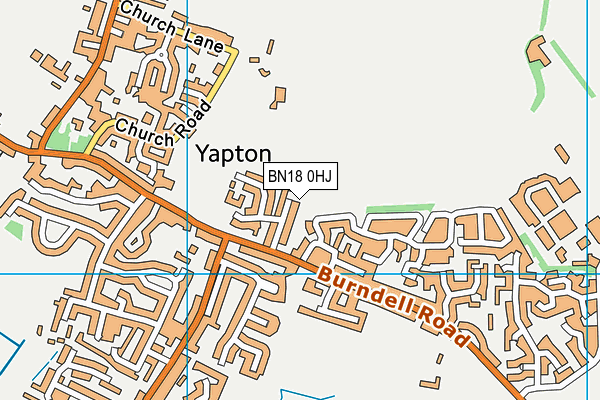 BN18 0HJ map - OS VectorMap District (Ordnance Survey)