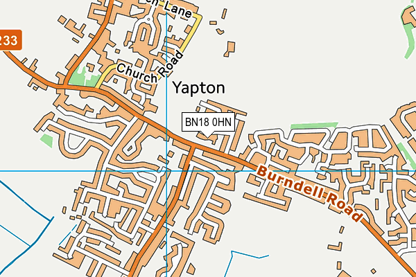 BN18 0HN map - OS VectorMap District (Ordnance Survey)