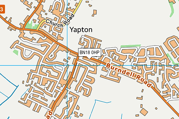 BN18 0HP map - OS VectorMap District (Ordnance Survey)