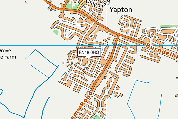 BN18 0HQ map - OS VectorMap District (Ordnance Survey)