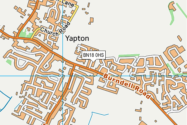 BN18 0HS map - OS VectorMap District (Ordnance Survey)