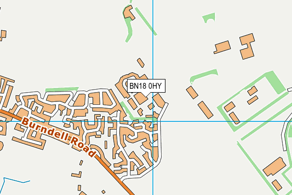 BN18 0HY map - OS VectorMap District (Ordnance Survey)