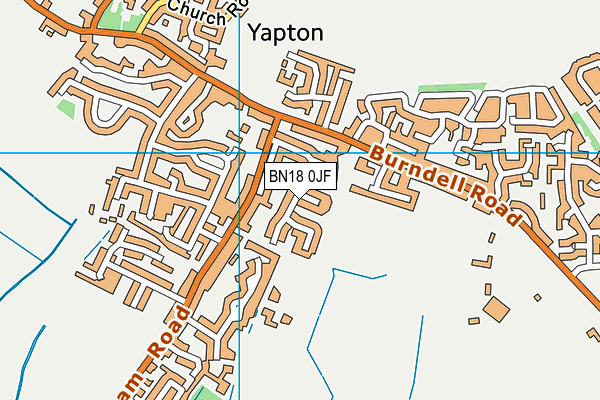 BN18 0JF map - OS VectorMap District (Ordnance Survey)
