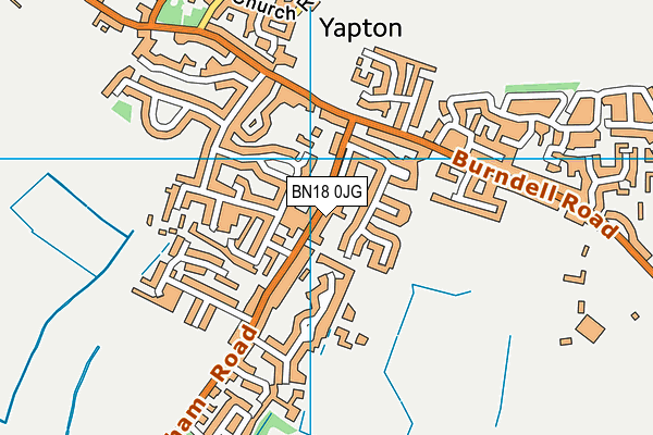 BN18 0JG map - OS VectorMap District (Ordnance Survey)