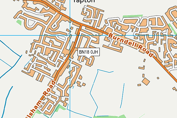BN18 0JH map - OS VectorMap District (Ordnance Survey)