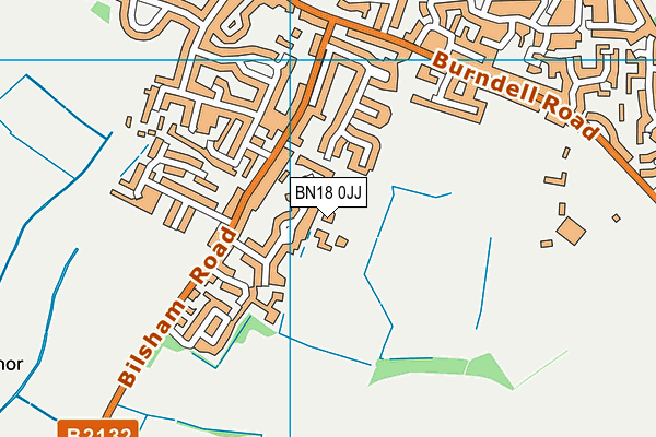 BN18 0JJ map - OS VectorMap District (Ordnance Survey)
