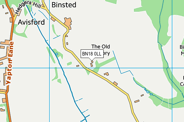 BN18 0LL map - OS VectorMap District (Ordnance Survey)