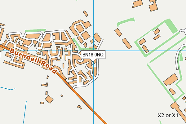 BN18 0NQ map - OS VectorMap District (Ordnance Survey)