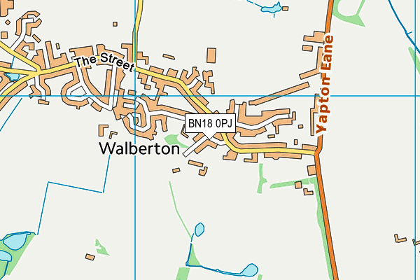 BN18 0PJ map - OS VectorMap District (Ordnance Survey)