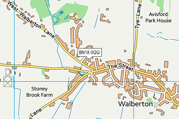 BN18 0QQ map - OS VectorMap District (Ordnance Survey)